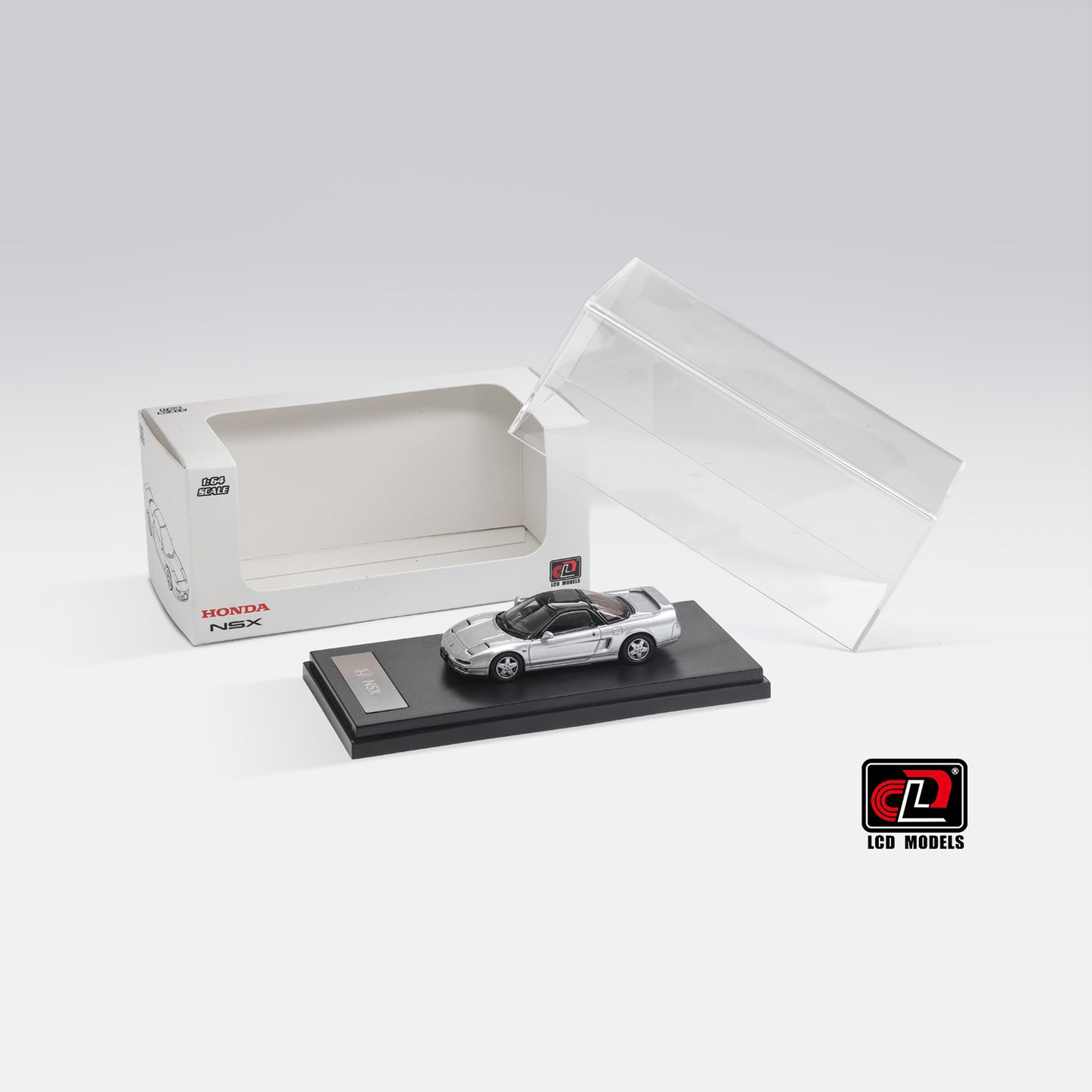 LCD Model - Pre-Order - Honda NSX NA1, Silver - LCD64033-SI