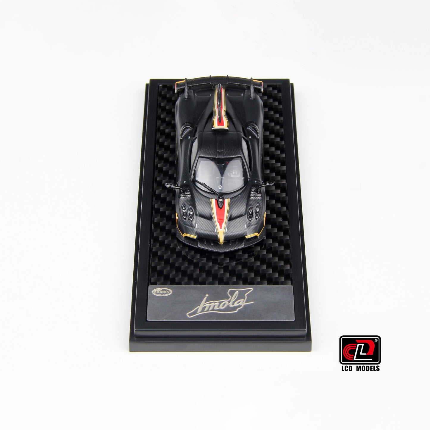 LCD Model - Pagani Imola Coupe, Matte Black Carbon - LCD64041-MBC