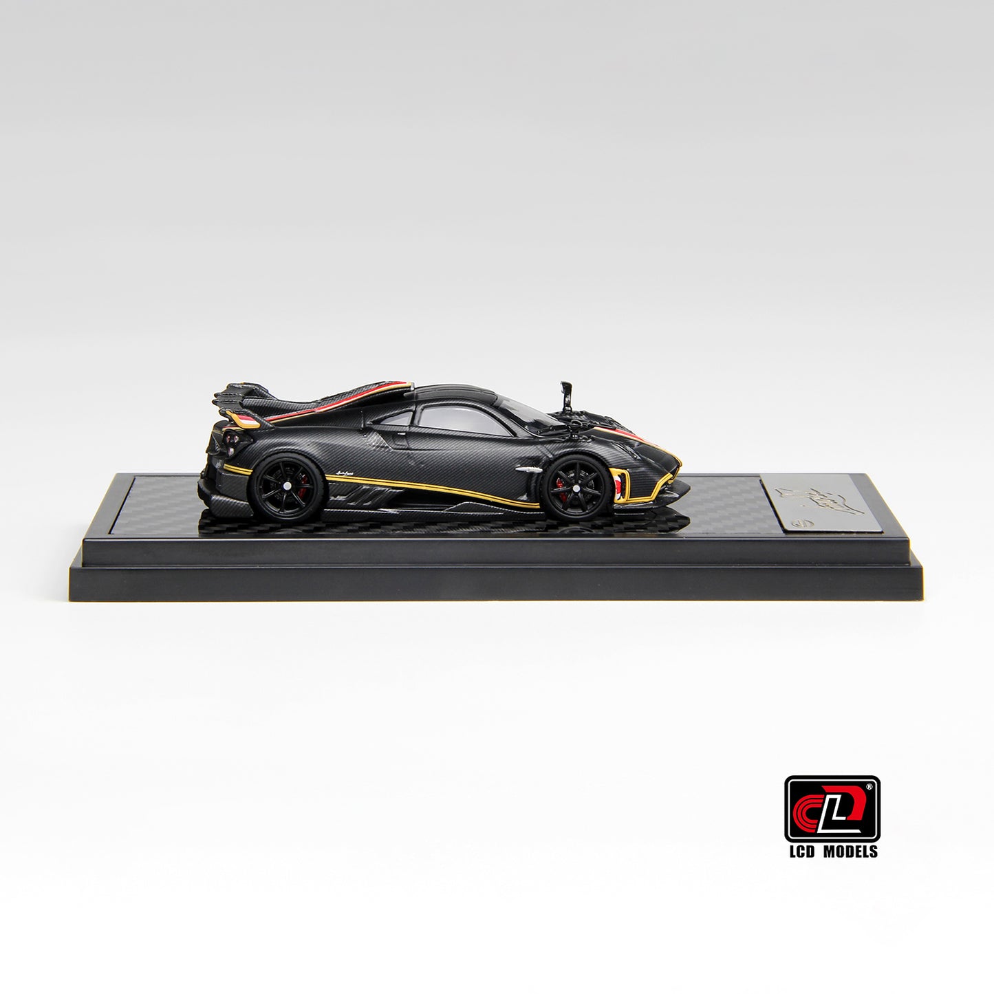 LCD Model - Pagani Imola Coupe, Matte Black Carbon - LCD64041-MBC