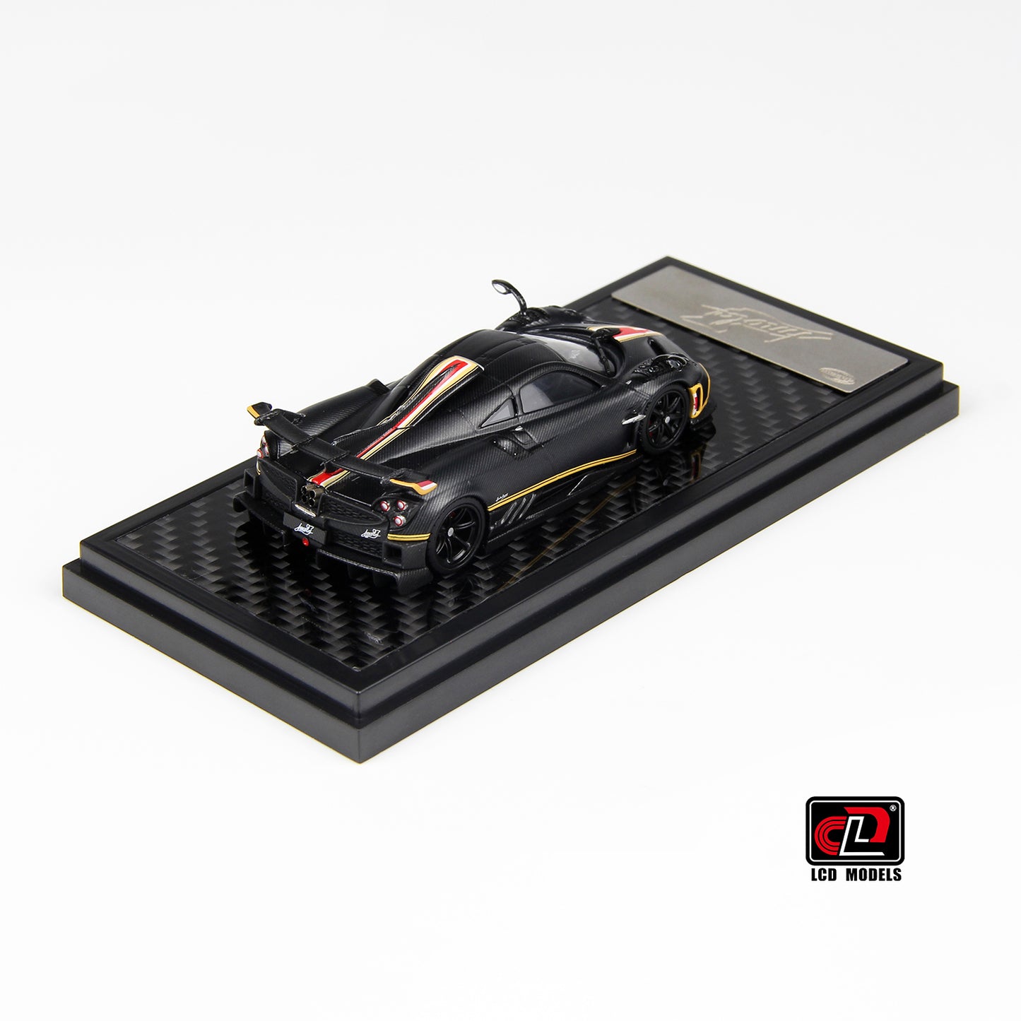 LCD Model - Pagani Imola Coupe, Matte Black Carbon - LCD64041-MBC