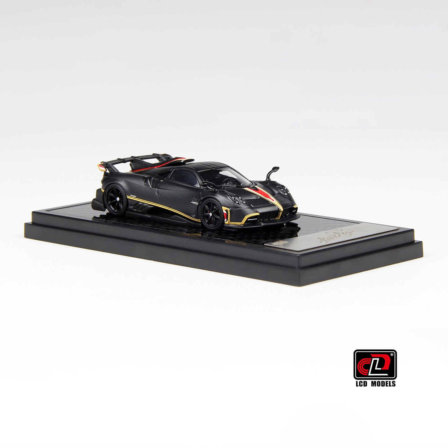 LCD Model - Pagani Imola Coupe, Matte Black Carbon - LCD64041-MBC