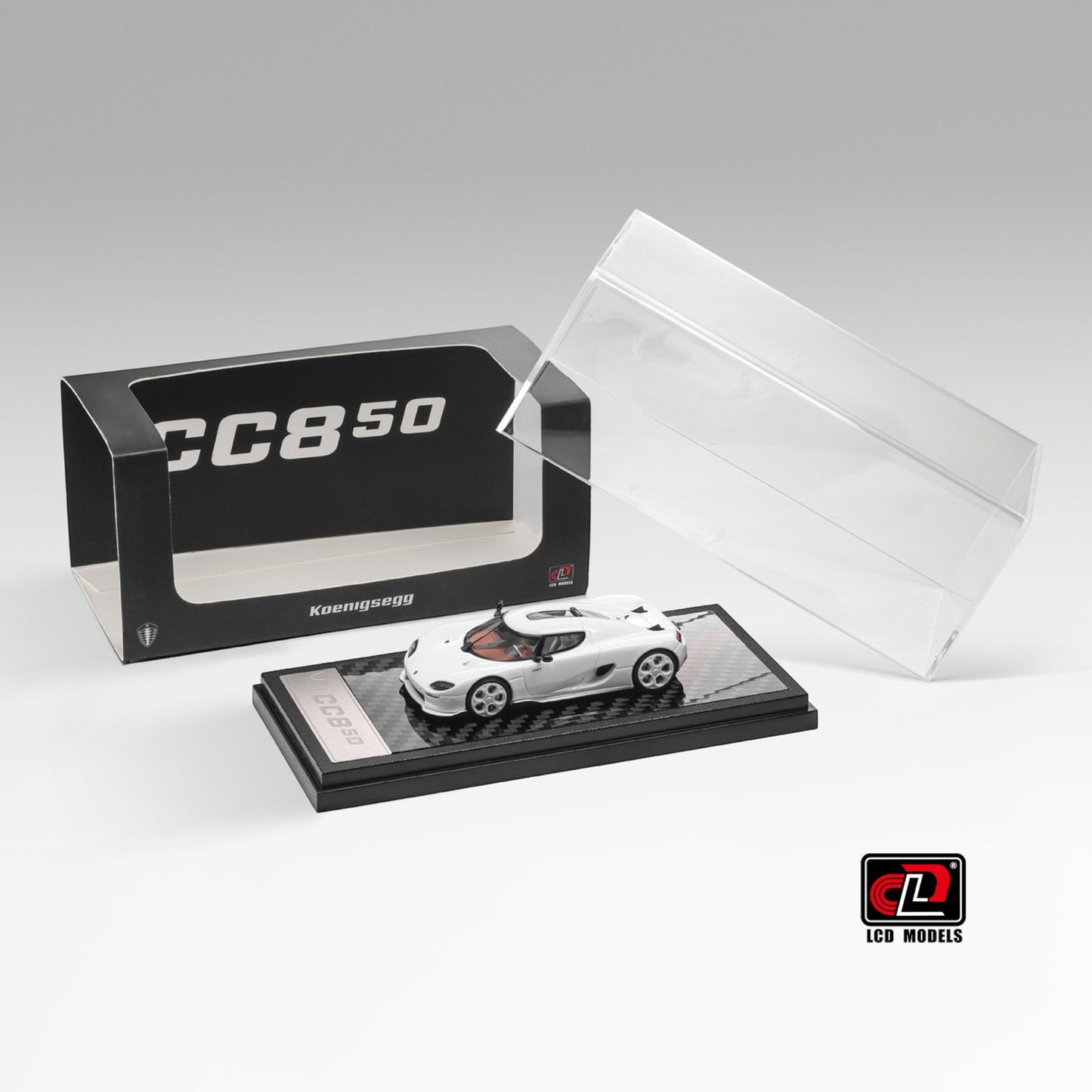LCD Model - Pre-Order - Koenigsegg CC850, White - LCD64052-WHI