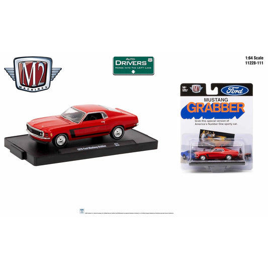 M2 Machines - 1970 Ford Mustang Grabber, red - Auto-Drivers 111