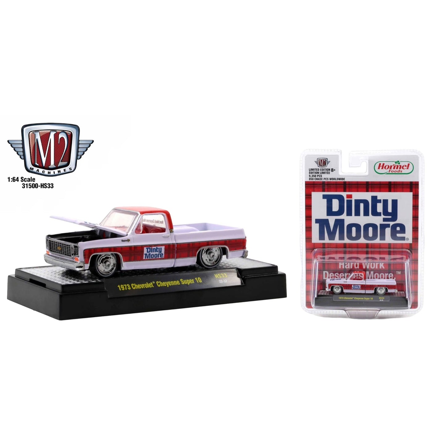 M2 Machines - 1973 Chevrolet Cheyenne Super 10 *Hormel* white/red/blue - 31500-HS33 - 1:64