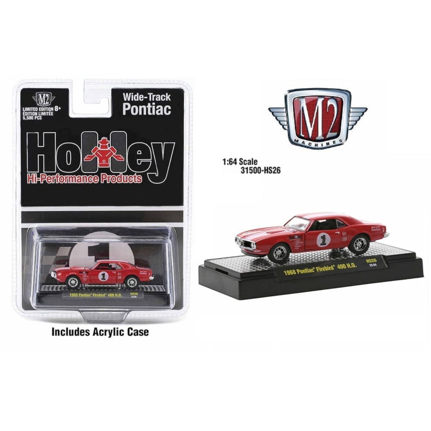 M2 Machines - 1968 Pontiac Firebird 400 H.O. - 1:64 - 31500-HS26