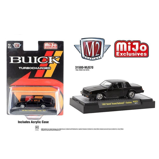 M2 Machines - 1987 Buick Grand National Custom, black - 31500MJS70