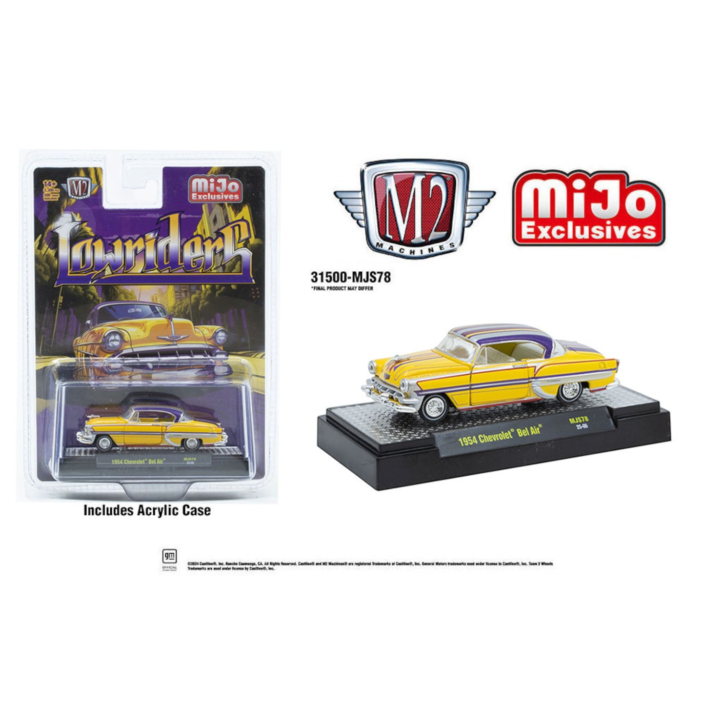 M2 Machines - 1954 Chevrolet Bel Air *Lowriders* - Lowriders - 31500MJS78