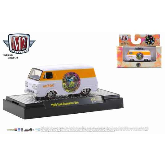 M2 Machines - 1965 Ford Econoline Van *MAUI & SONS* - Auto-Thentics 70