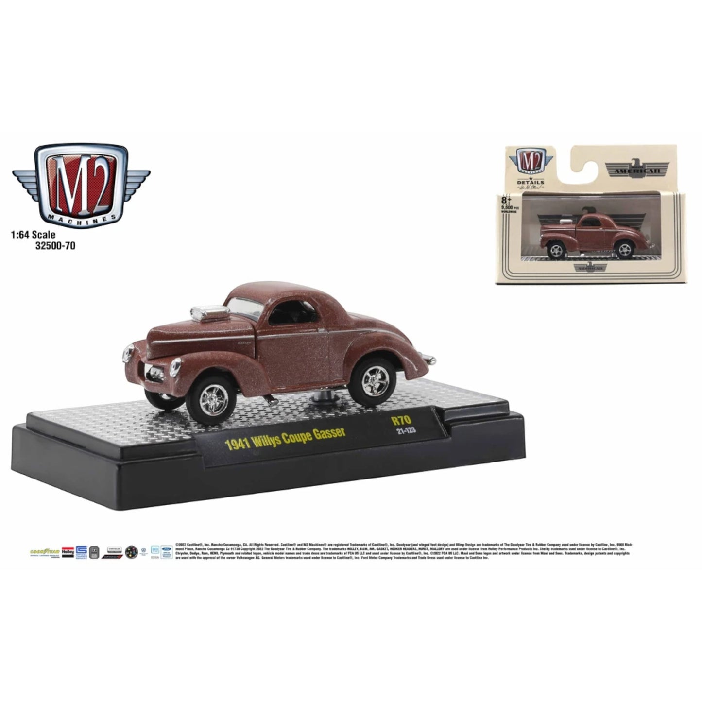 M2 Machines - 1941 Willys Coupe *GASSER* - Auto-Thentics 70