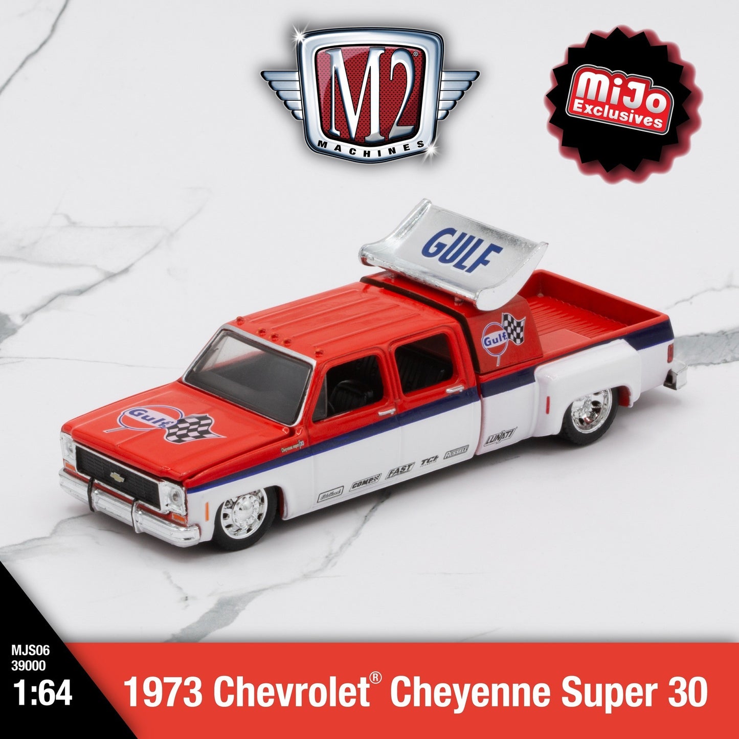 M2 Machines - 1973 Chevrolet Cheyenne Super 30, Gulf - 39000-MJS06