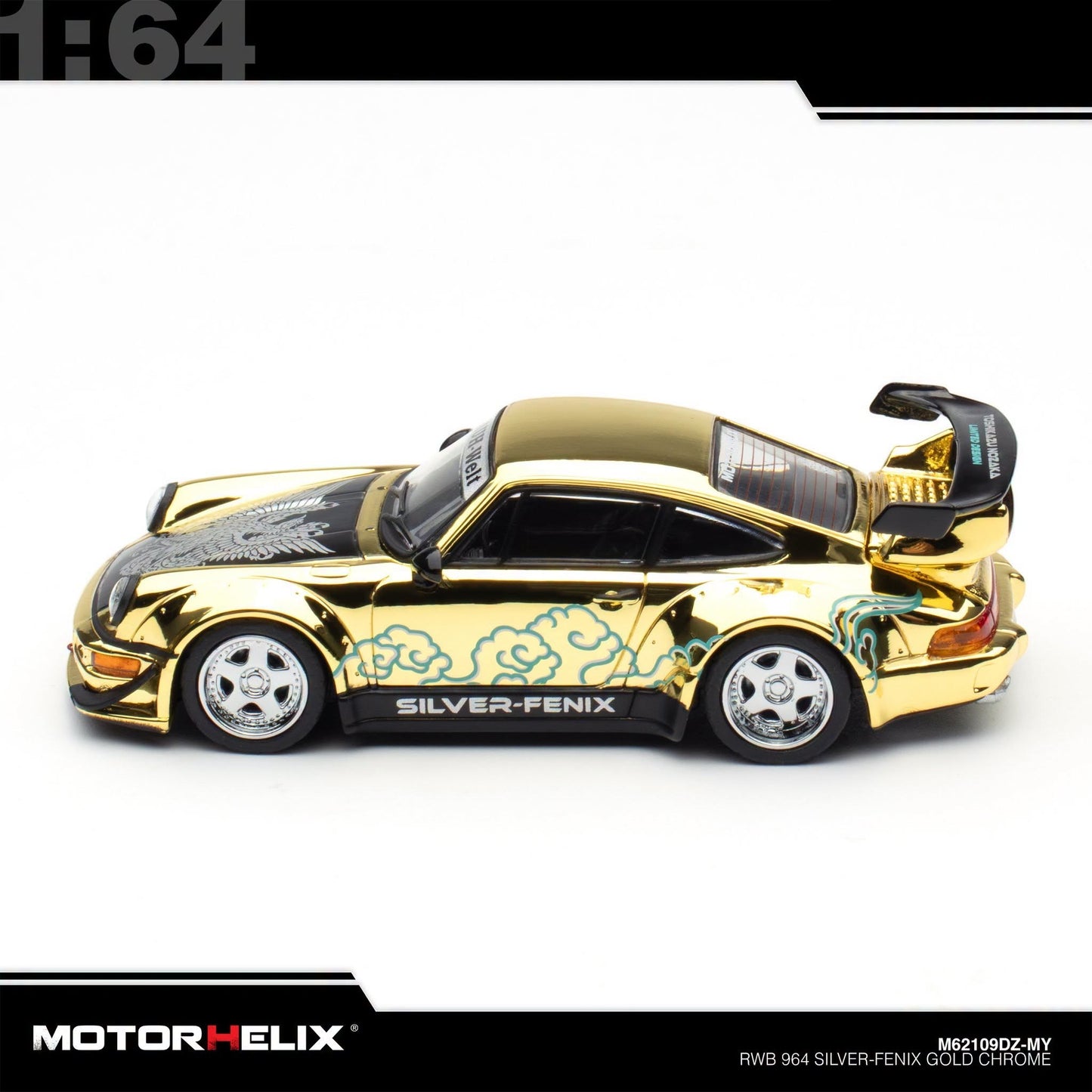 Motorhelix - Pre-Order - RWB964 Silver Phoenix Gold Chrome - TMCS 2026 Event Model - M62109DZ-MY