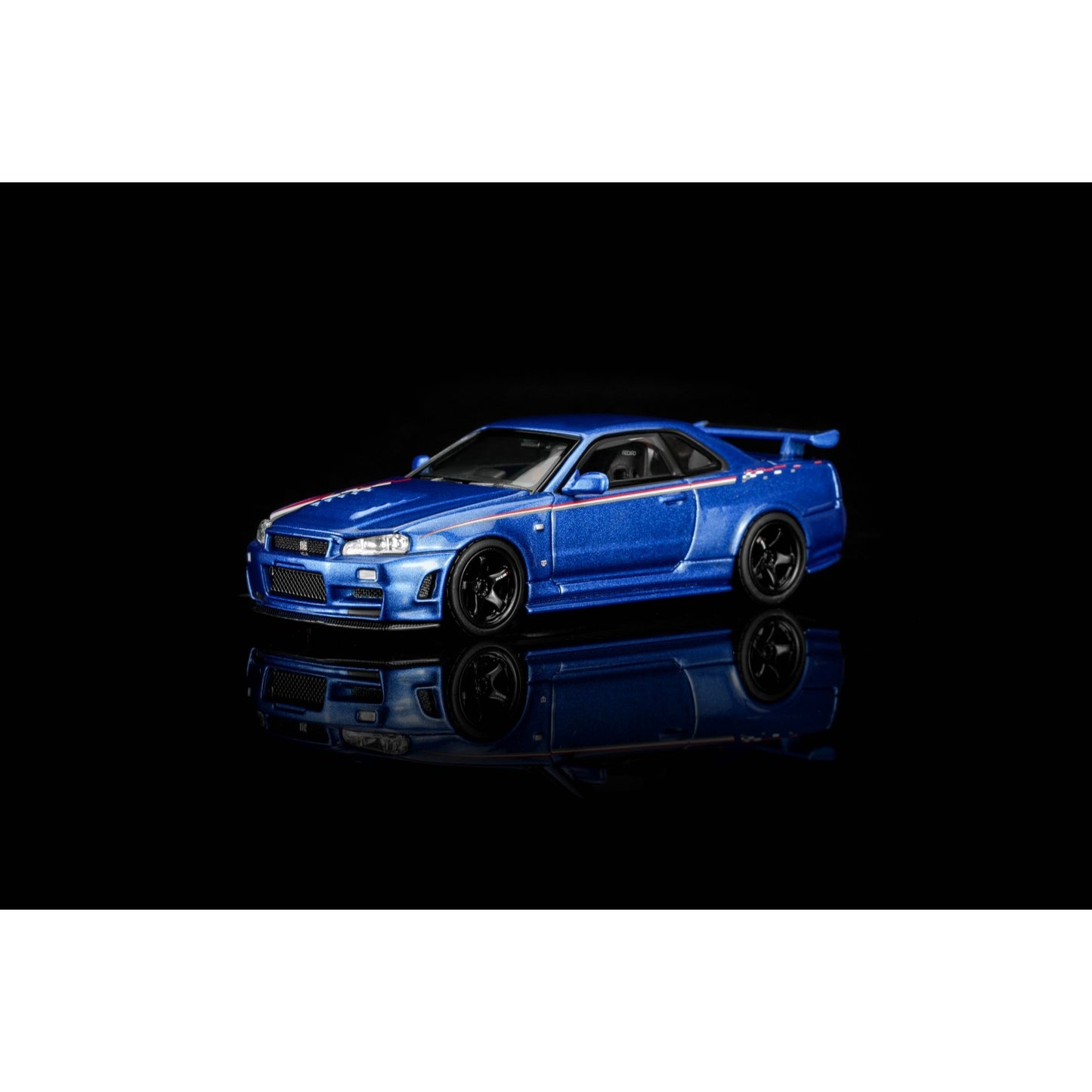 Motorhelix - Pre-Order - Nissan Skyline GT-R R34 NISMO Customized, Bayside Blue - M63486