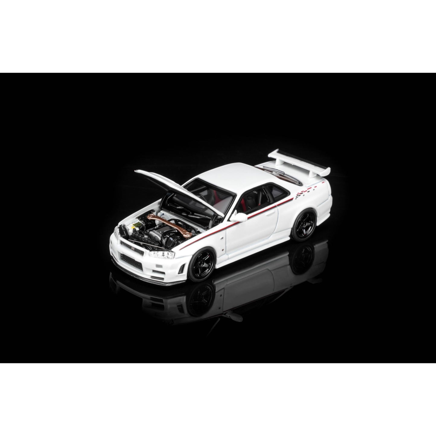 Motorhelix - Pre-Order - Nissan Skyline GT-R R34 NISMO Customized, White Pearl - M63487