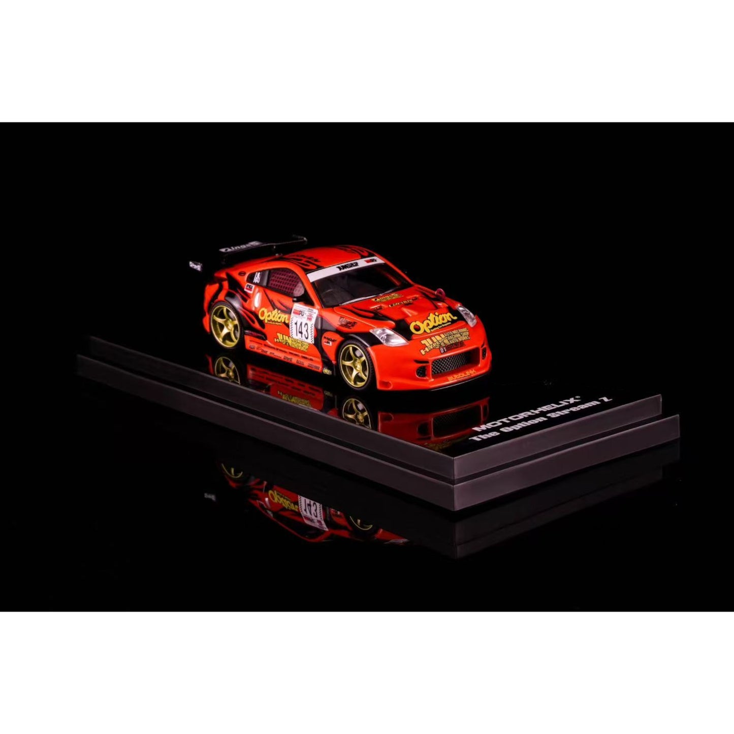 Motorhelix - Pre-Order - Nissan Fairlady Z (Z33) "Option Stream Z" 02', Orange - M63851