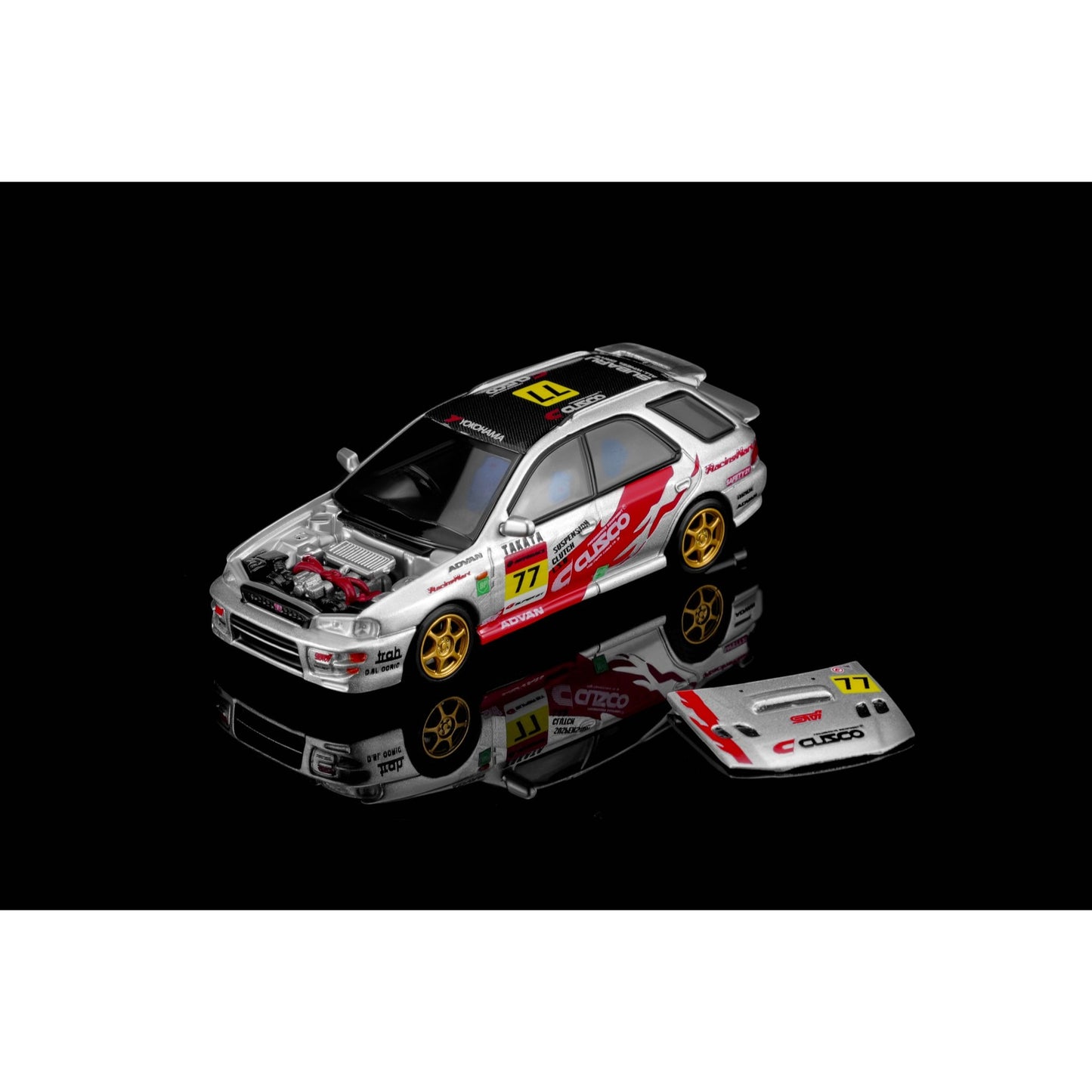 Motorhelix - Pre-Order - Subaru Impreza Wagon WRX STi Ver. VI - CUSCO Silver - M67109