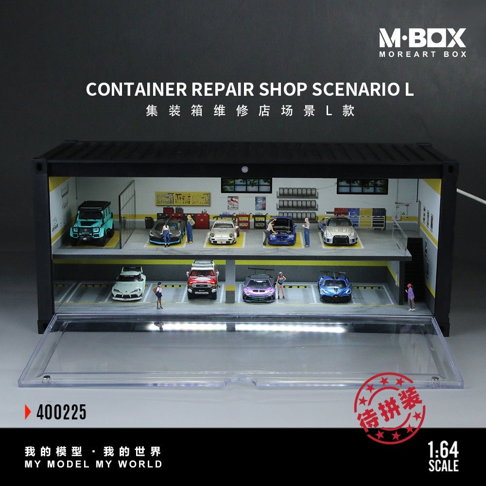 Pre-Order bis 06.12.2025 - MBox - Container Repair Shop Scene Model - Version L mit Beleuchtung - MB400225