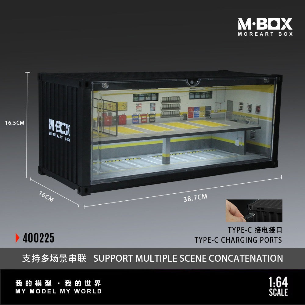Pre-Order bis 06.12.2025 - MBox - Container Repair Shop Scene Model - Version L mit Beleuchtung - MB400225
