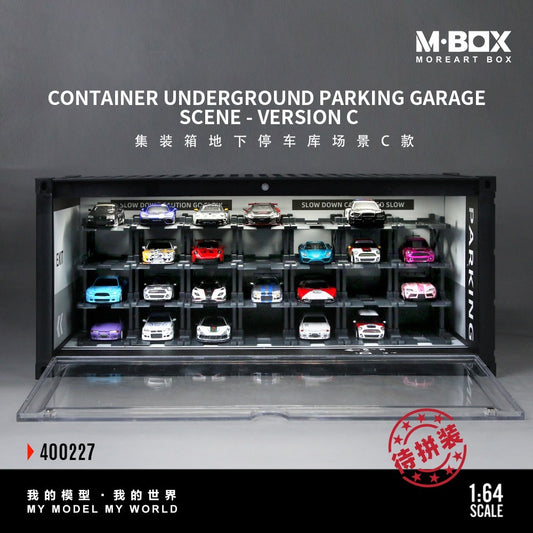 M-BOX - Pre-Order - Container Underground Parking Garage Scene C Diorama mit Beleuchtung - MB400227