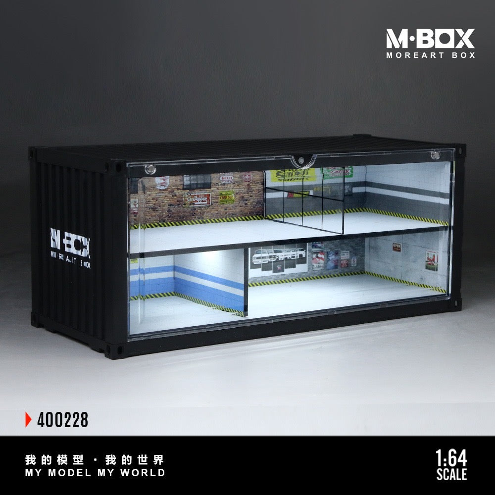 MBox - Pre-Order - Double-Layer Repair Workshop Container-Diorama mit Beleuchtung - MB400228