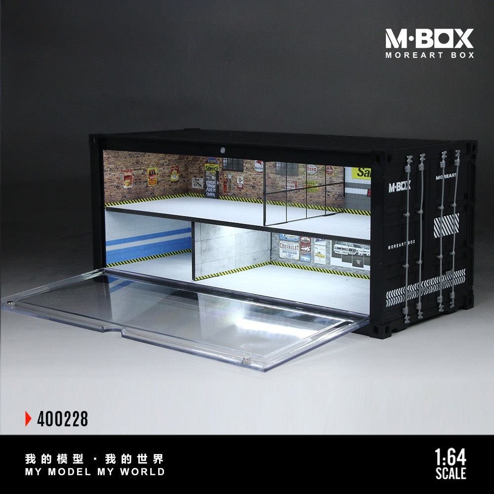MBox - Pre-Order - Double-Layer Repair Workshop Container-Diorama mit Beleuchtung - MB400228