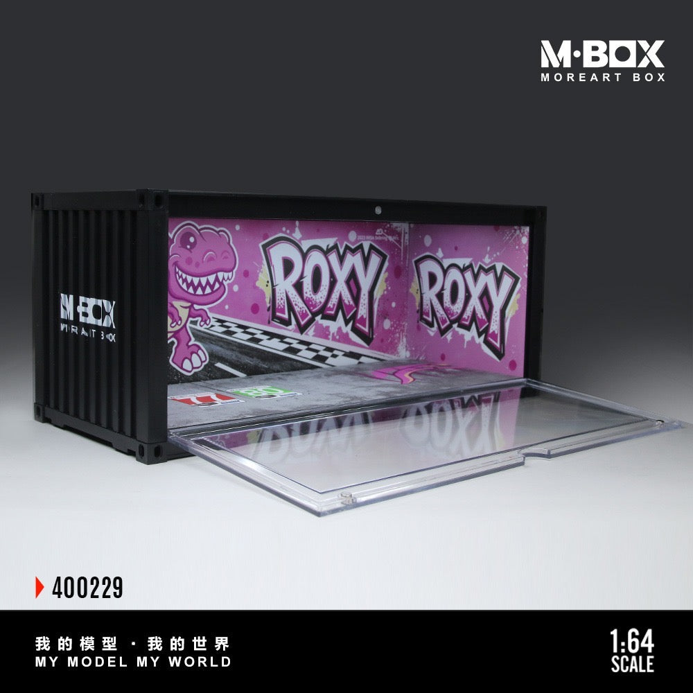 MBox - Pre-Order - Dinosaur Painted Container Scene Diorama, pink - MB400229