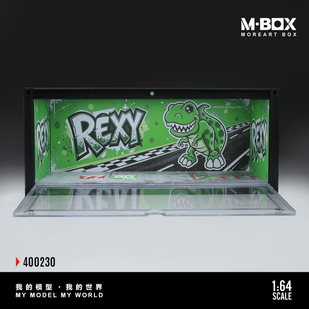 MBox - Pre-Order - Dinosaur Painted Container Scene Diorama, green - MB400230