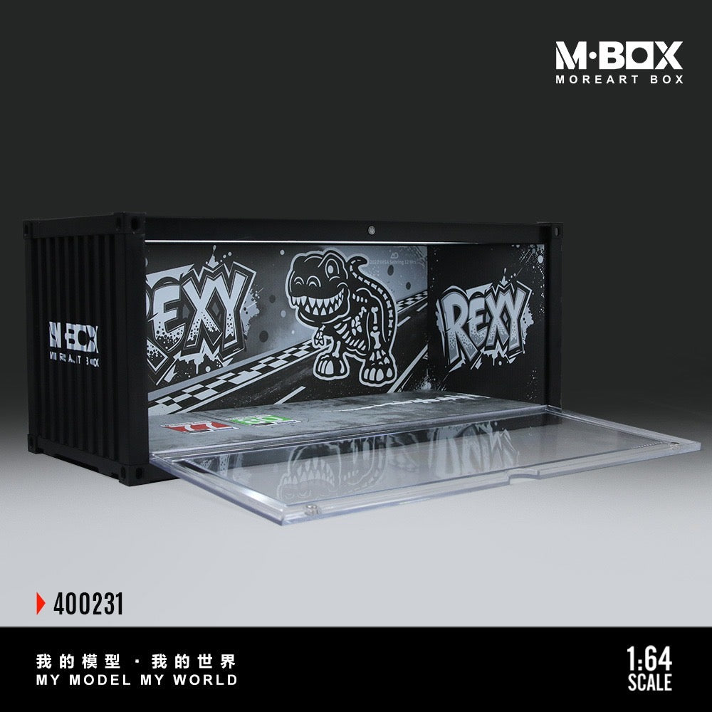 MBox - Pre-Order - Dinosaur Painted Container Scene Diorama, black - MB400231