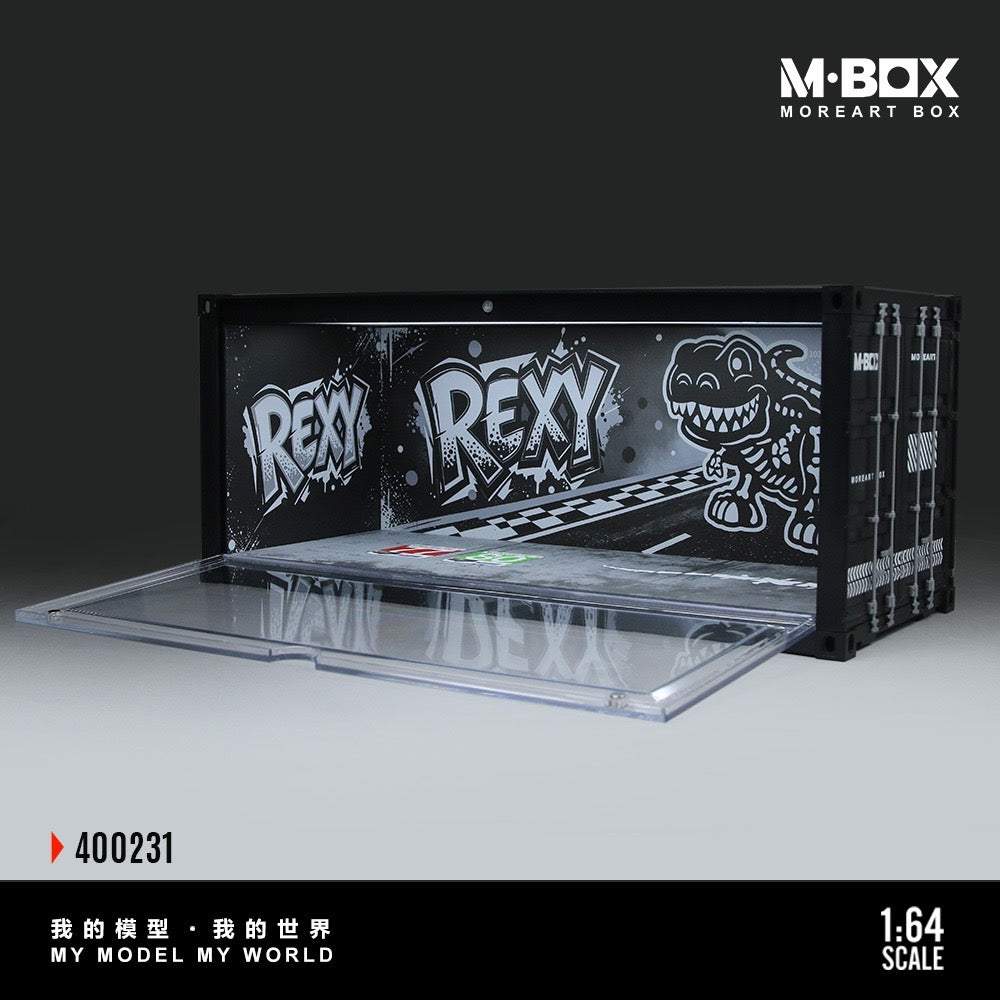 MBox - Pre-Order - Dinosaur Painted Container Scene Diorama, black - MB400231