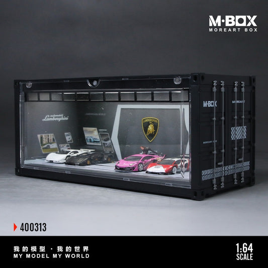 MBox - Pre-Order - Lamborghini Container Model Storage Diorama mit Beleuchtung - MB400313