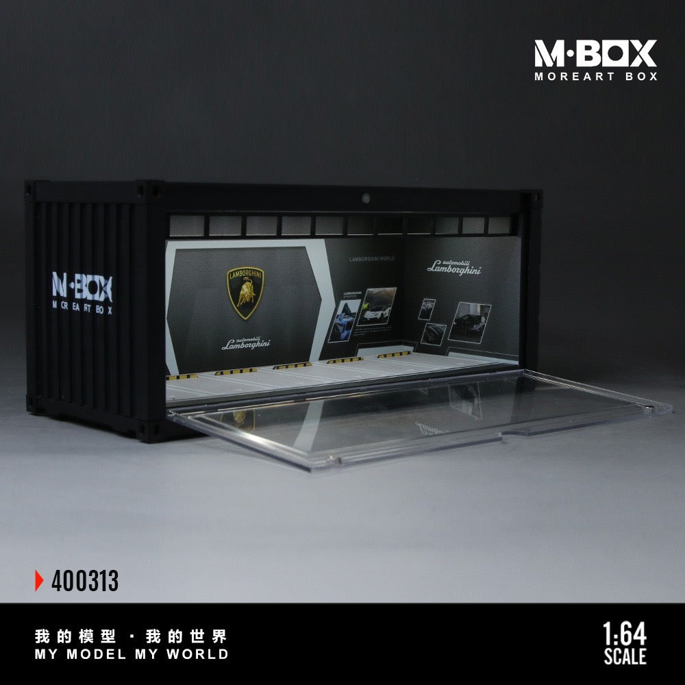 MBox - Pre-Order - Lamborghini Container Model Storage Diorama mit Beleuchtung - MB400313