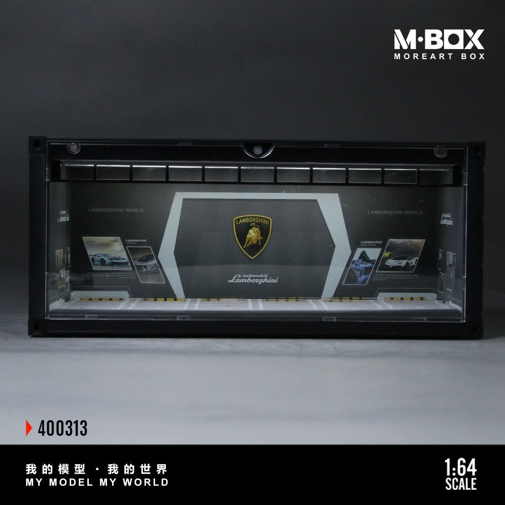 MBox - Pre-Order - Lamborghini Container Model Storage Diorama mit Beleuchtung - MB400313