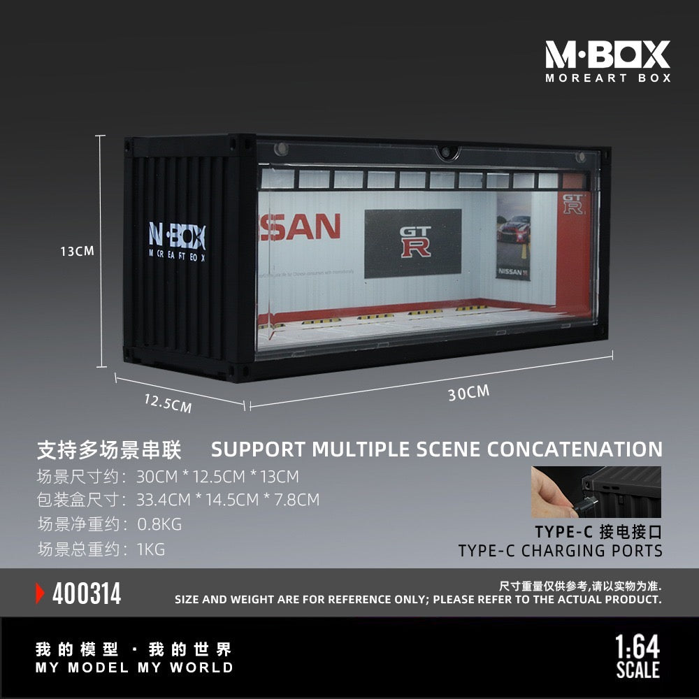 MBox - Pre-Order - Nissan Container Model Storage Diorama mit Beleuchtung - MB400314