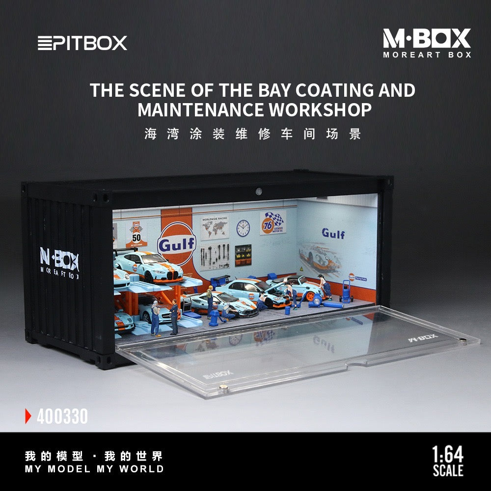 MBox - Pre-Order - Bay Coating and Maintenance Workshop Container-Diorama mit Beleuchtung - MB400330