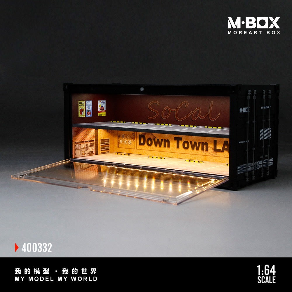 MBox - Pre-Order - Container Model Storage Diorama mit Beleuchtung - Down Town LA - MB400332