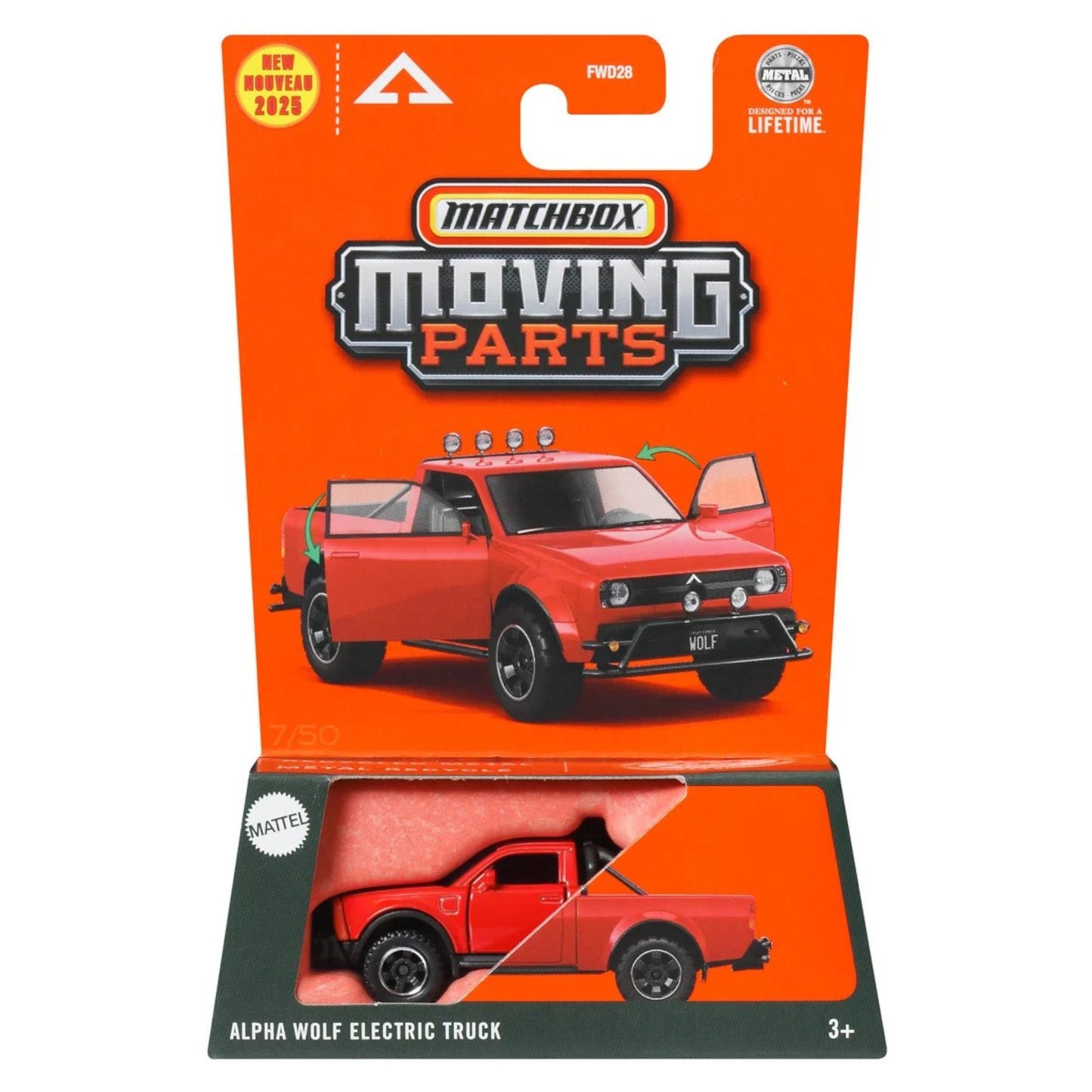 Matchbox 2025 - Moving Parts - Alpha Wolf Electric Truck - JBW64