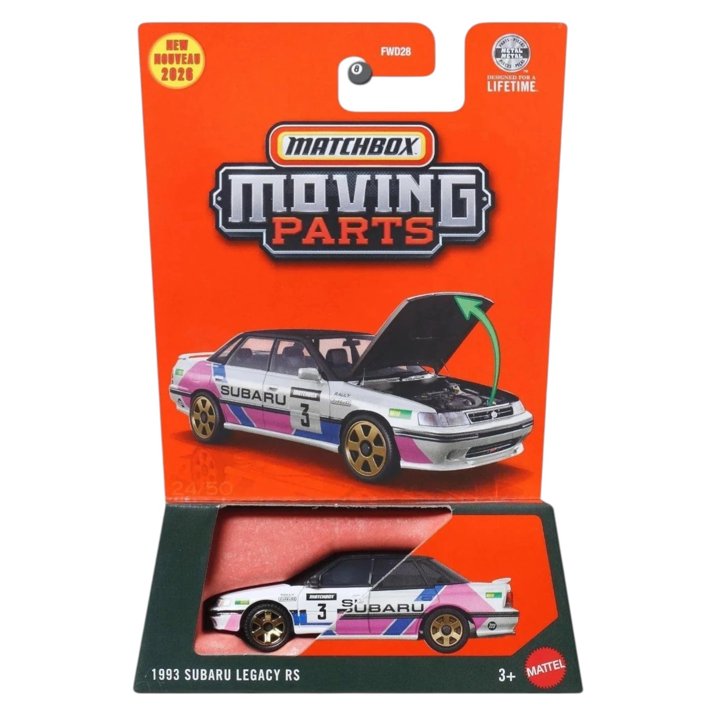 Matchbox 2026 - Pre-Order - Moving Parts - 1993 Subaru Legacy RS - JHV33