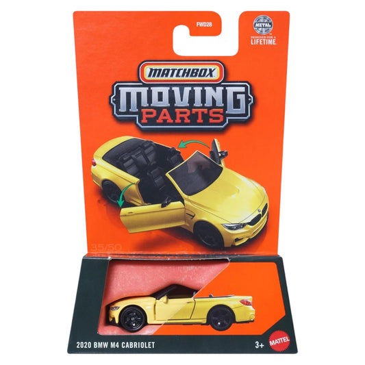 Matchbox 2025 - Moving Parts - 2020 BMW M4 Cabriolet - JBW85