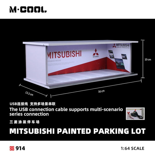 Pre-Order bis 16.09.2025 - M-Cool - Parking Diorama Mitsubishi, mit Beleuchtung - MC914914