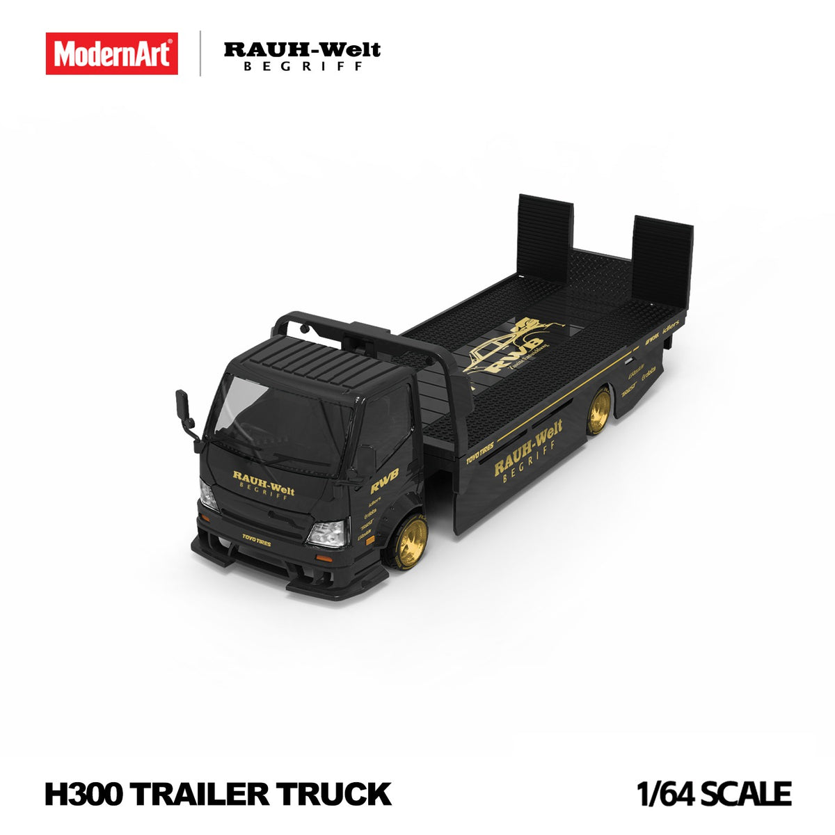 ModernArt - Pre-Order - H300 Flatbed Transport Trailer - RWB Rauh-Welt - MD647260