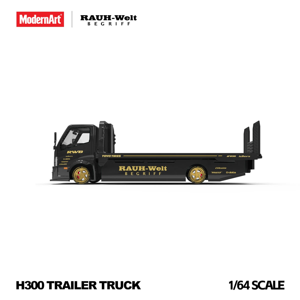 ModernArt - Pre-Order - H300 Flatbed Transport Trailer - RWB Rauh-Welt - MD647260