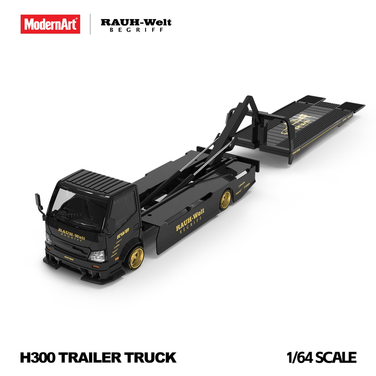 ModernArt - Pre-Order - H300 Flatbed Transport Trailer - RWB Rauh-Welt - MD647260