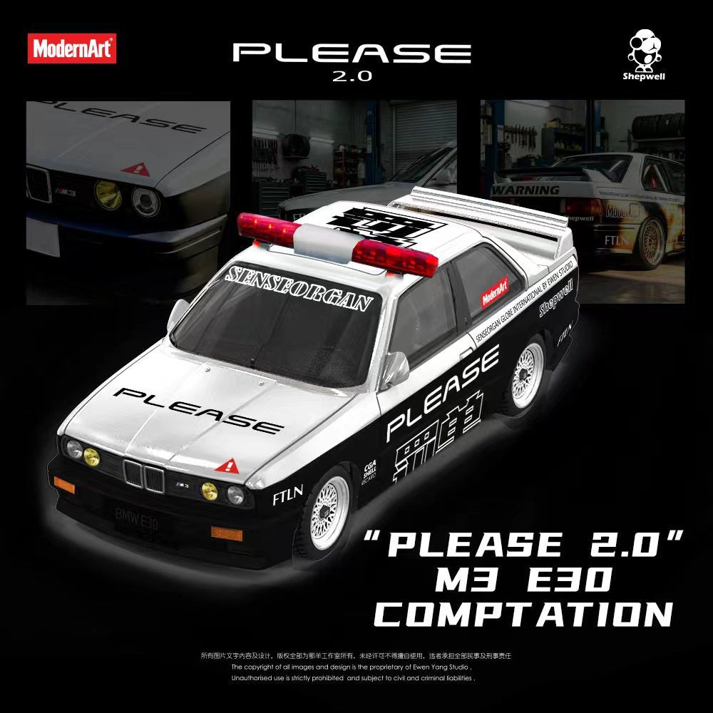 ModernArt - Pre-Order - Please 2.0 M3 E30 Comptation Police - MD647812