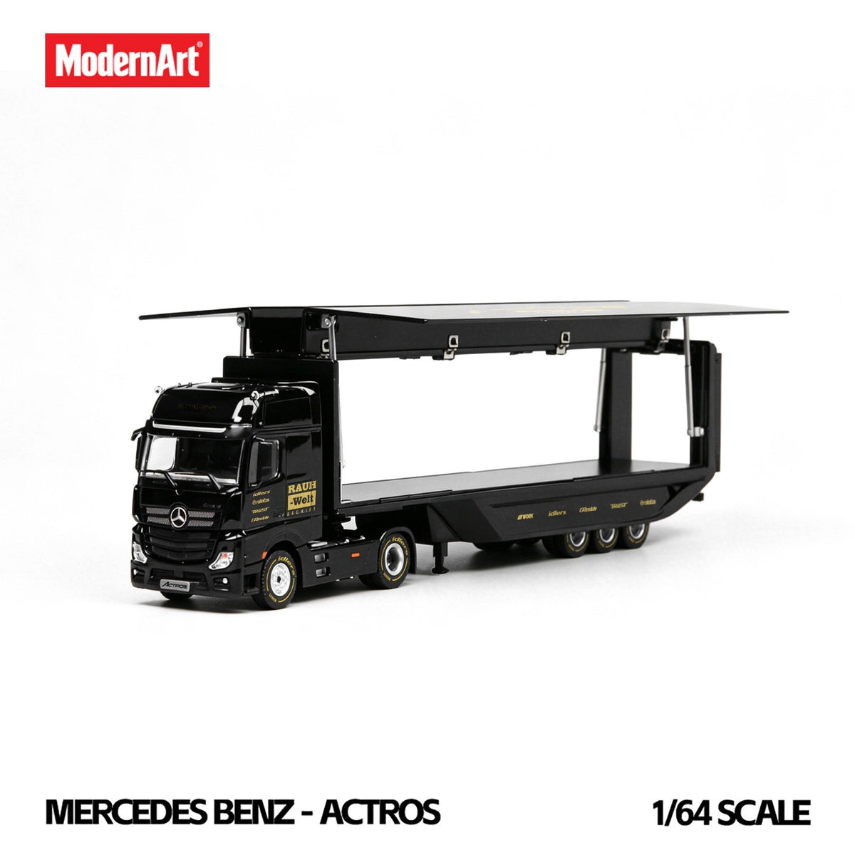 ModernArt - Pre-Order - Mercedes Wingspan Dropside Semi-Trailer Transporter RWB - MD648703