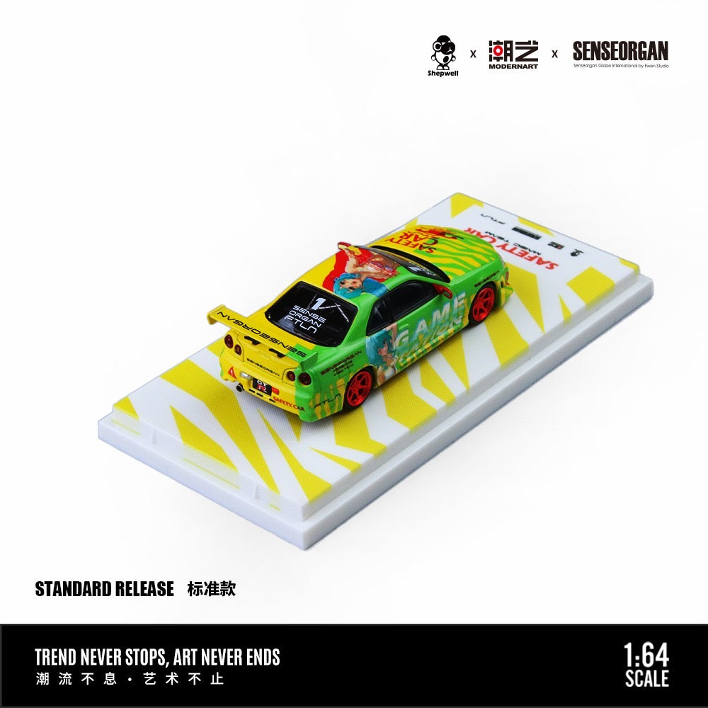 ModernArt x Senseorgan - Pre-Order - Nissan Skyline GT-R (R34) Youthful Spirit  Safety Car
