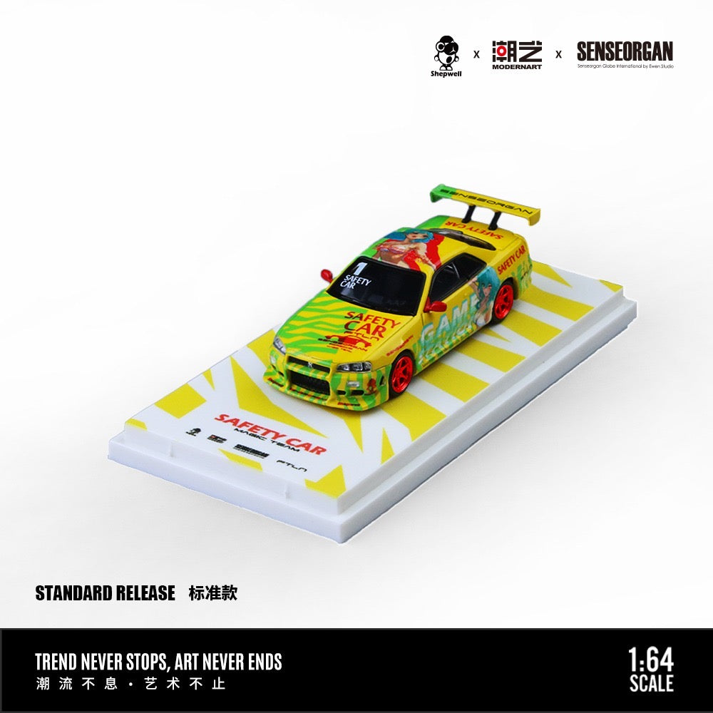 ModernArt x Senseorgan - Pre-Order - Nissan Skyline GT-R (R34) Youthful Spirit  Safety Car