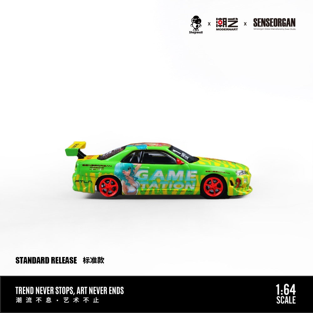 ModernArt x Senseorgan - Pre-Order - Nissan Skyline GT-R (R34) Youthful Spirit  Safety Car