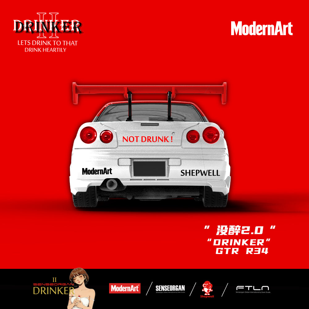 ModernArt - Pre-Order -  "Drinker Not Drunk 2.0" - GT-R (R34) - MD800509