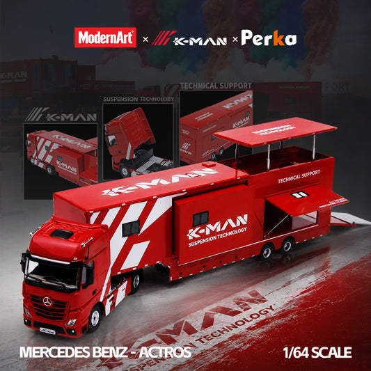 ModernArt & K-MAN & Perka - Pre-Order - Mercedes Actros K-Man Race Service Truck - MD801001