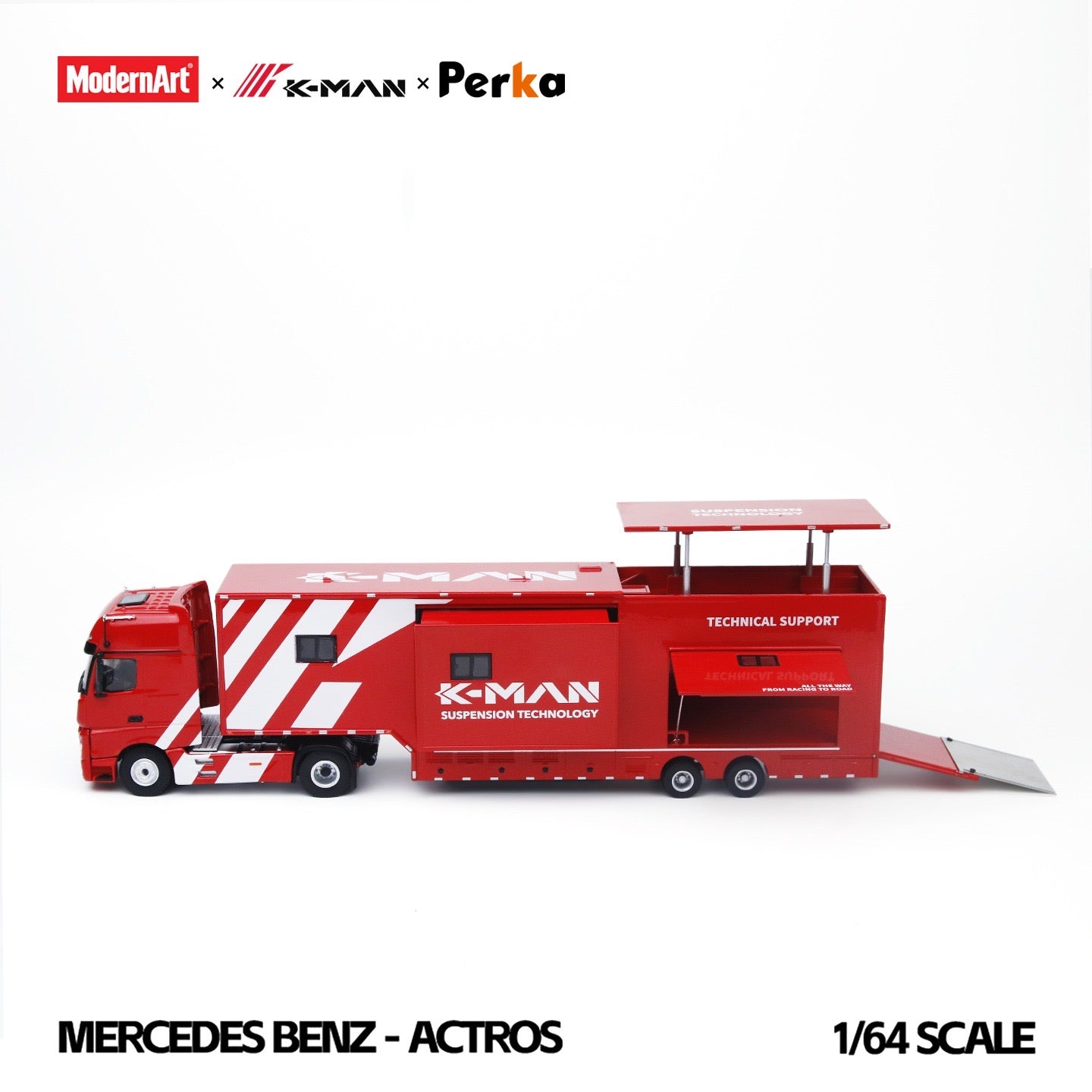 ModernArt & K-MAN & Perka - Pre-Order - Mercedes Actros K-Man Race Service Truck - MD801001