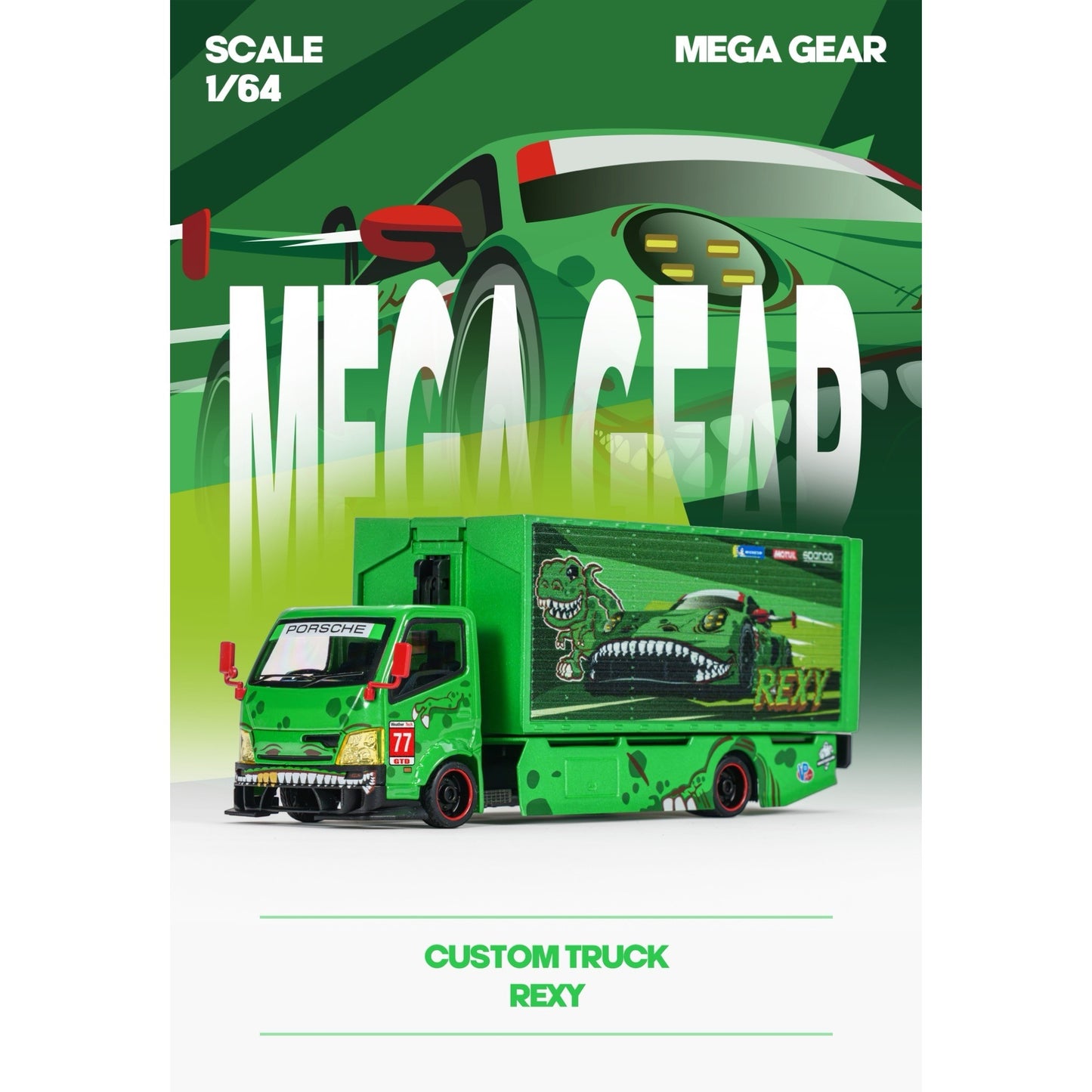 MegaGear - Pre-Order - Custom Box Truck - Green Dino - MG646